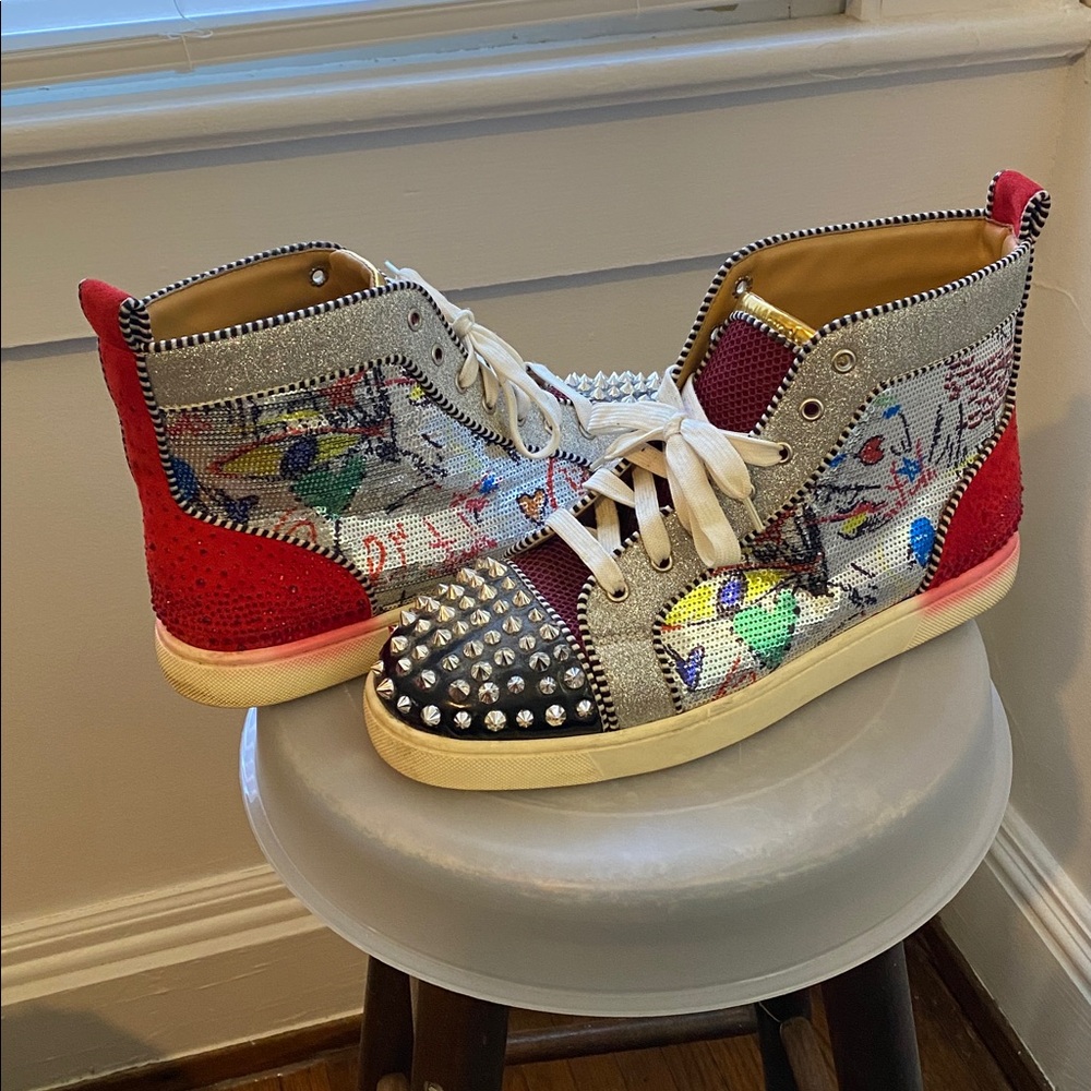 Christian Louboutin Red Bottoms Fashion Sneaker Size 45 Fits Like US 11